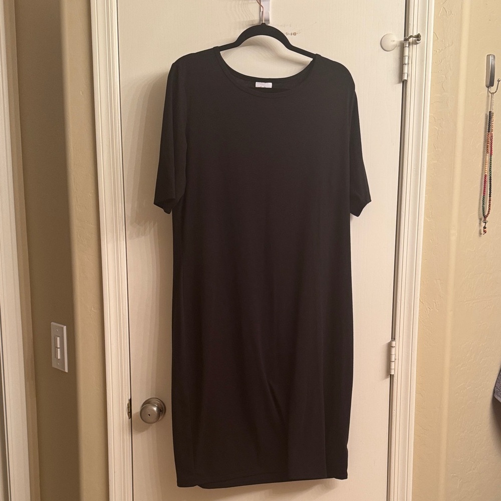 LuLaRoe Julia Black Midi Dress